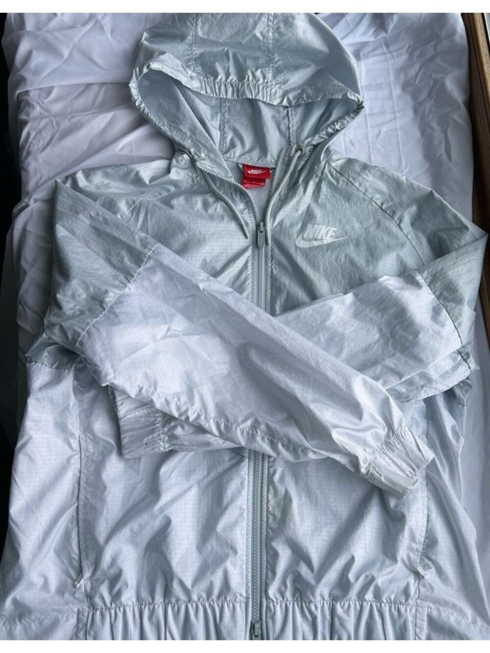 Vintage Nike Windrunner Track Jacket Full Zip Platinum White Colorblock Sz XL